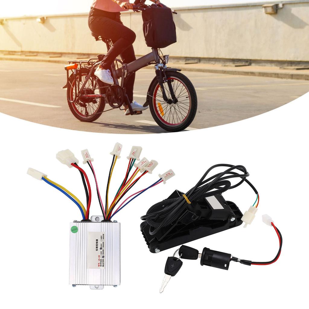 Electric Tricycle Controller Pedal Accelerator Kit Lithium Battery Electric Tricycle Retrofit Kit 36V 350W