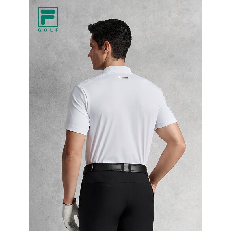 FILA Men's Golf Sun Protection Knitted Polo Shirt