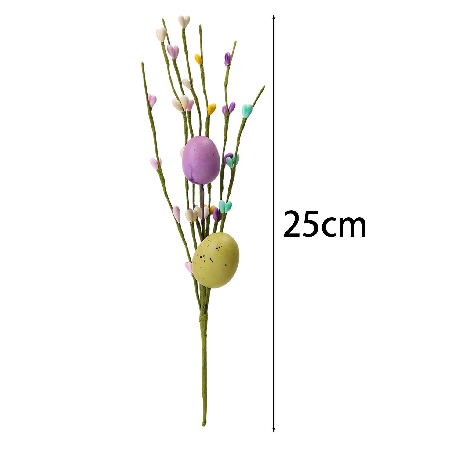 

10/1Pcs Easter Egg Berry Branch Colorful Foam Eggs Flower Branch Home Party Vase Flower Arrangement Decoration Accessories 1PC