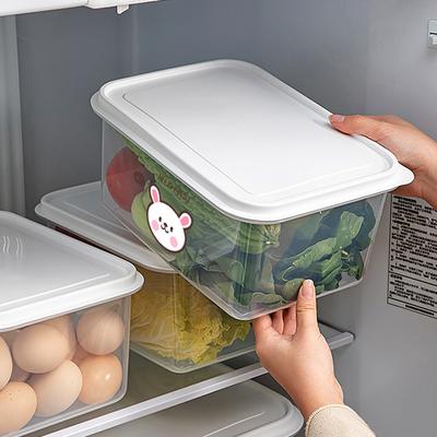 Large Capacity Plastic Fresh-keeping Box Refrigerator Sealed Food Storage Box Multi Purpose Fruit Vegetable Storage Container