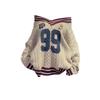 Oversized Koreaanse Preppy Stijl Letterprint Losse Trui Dames Mode V-hals Ontwerp Recht Bovenstuk Herfst Winter Elegante Pullover