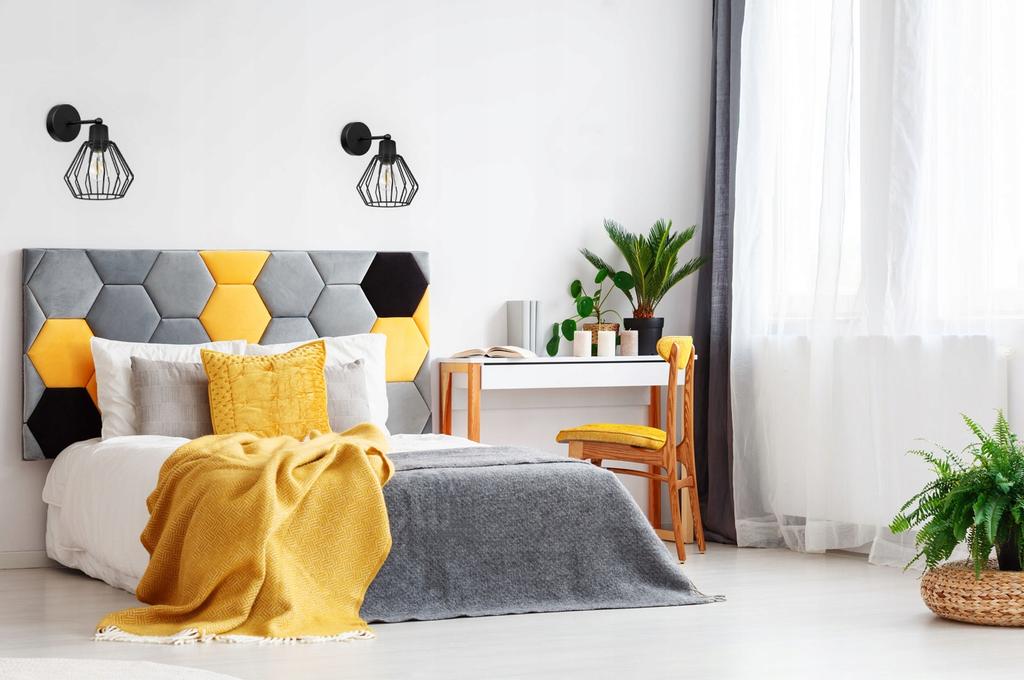 WALL LAMP, SQUARE LAMP, METAL LAMP, WIRE, LED