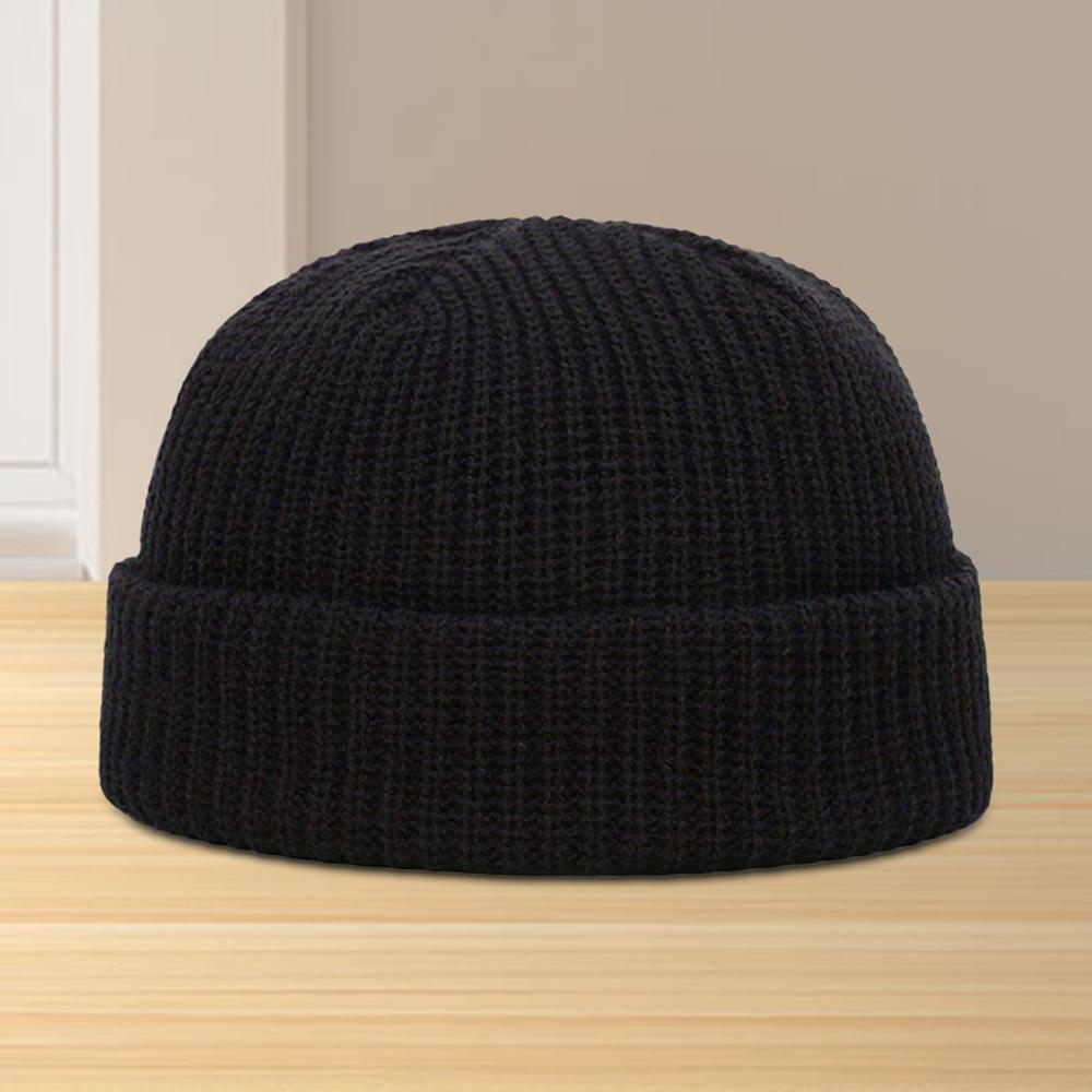 Autumn and Winter Solid Color Versatile Knitted Hat for Men and Women Ear Protection, Suitable for Outdoor Sports and Warmth