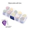 30pcs Guitar Picks ABS Plectrums with Storage Box Large Teardrop Shape Big Thickness 1mm 2mm 3mm Guitar Pick Accessories TMZ