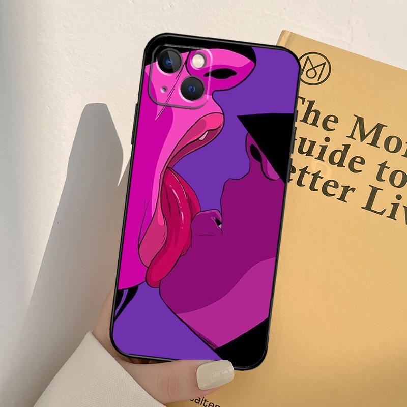Sexy Lady Red Lips Girls Bikini Silicone Phone Case For iPhone 17 Pro Max 17 Air 17Pro Protector Shockproof Cover