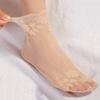 5 Pairs/Lot Socks Breathable Elastic Women's Lace Transparent Invisible Summer Thin Non-slip Short Ankle Black Low Cut Boat Sock