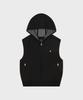Helvesko Poncho-Style Full-Zip Sweater (Black)