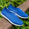 Herren Sommer Hollow Sandalen Atmungsaktive Mesh-Stoffschuhe Lässige Sportliche Slipper