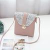 Chic Female Shoulder Bag With Sparkling Sequins And Stylish Compact Design