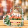 Christmas Heart Shaped Decorative With Santa Claus Xmas Tree Patterns Perfect For Home Holiday Decor