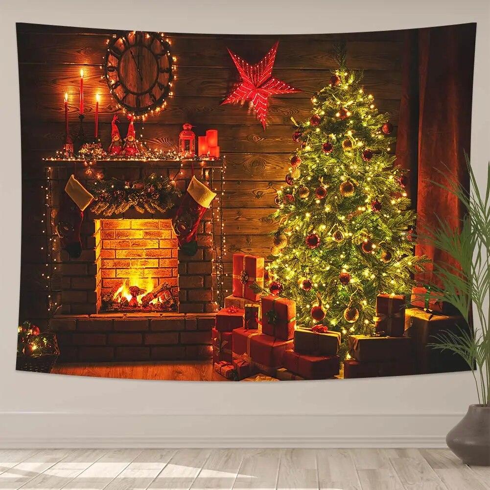 

Домашний декор, украшение комнаты, с Рождеством, украшение дома, настенный гобелен