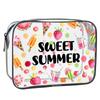 Trendy Large Capacity Makeup Bag Portable Beach Theme Storage Bag Multi-functional Visible Cosmetic Bag for Women
