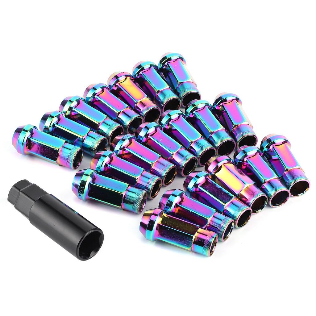 20pcs 12x1.5mm Lug Nuts Open End Extended Professional Car Auto Modification Accessory