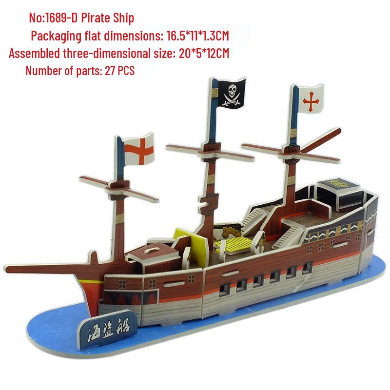 Large Fujian Aircraft Carrier 3D Puzzle: Children s Educational Assembly Toy