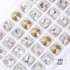 ZSY  Round Circle Fancy Stones K9 Point Back Rhinestone Loose Beads Crystals Stone for DIY Crafts