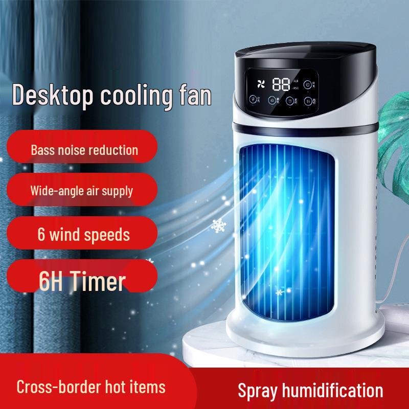 Jinzheng Mini USB Desktop Fan & Humidifier - Portable Air Conditioner for Office & Dorm.