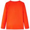 Kinder Langarmshirt Hellorange 116
