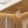 Heart Shape Transparent Hook Non Punching Plastic Love Hangers Holder Self Adhesive Key Towel Multi-Purpose Hook Wall Key Holder