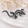 Retro Lizard & Snake Diamond Brooch
