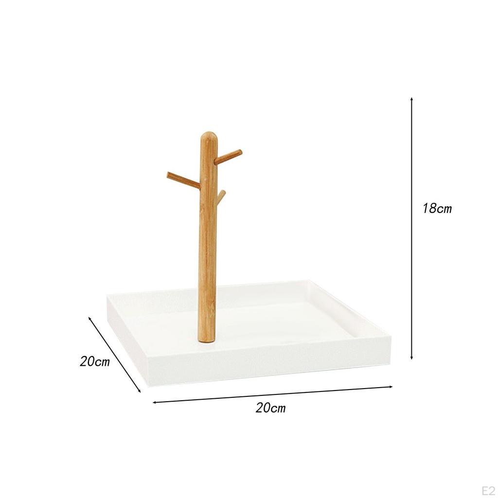 3 Tier Entryway Hanging Organizer Key Rack Jewelry Tray Bracelet Storage Hooks