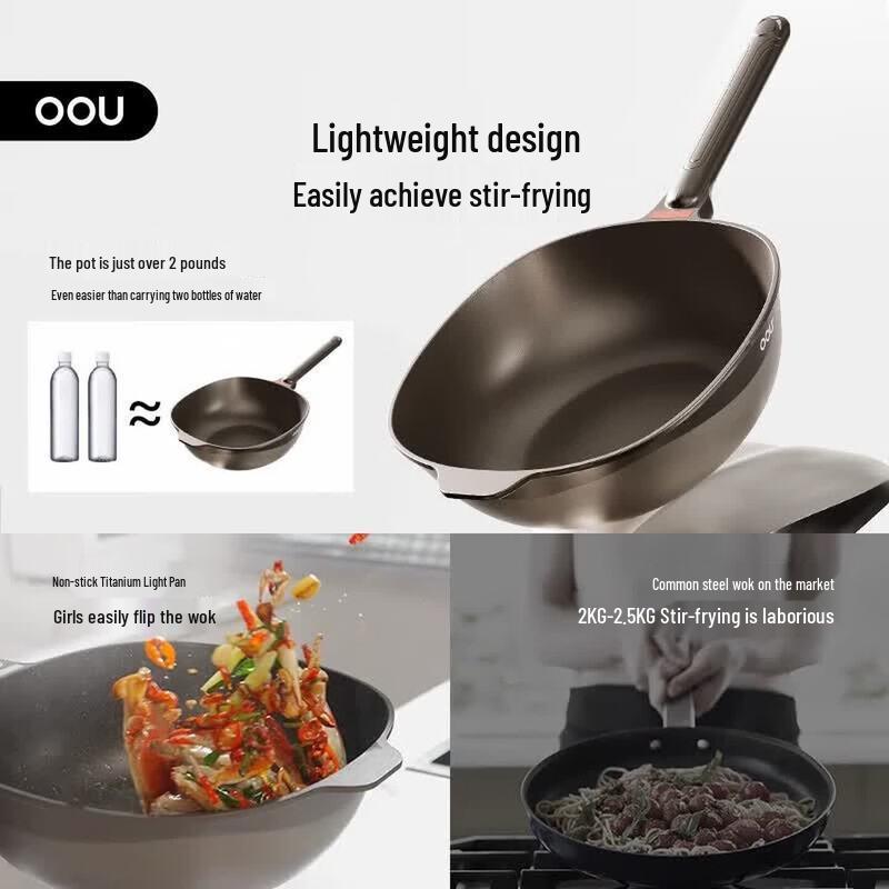 OOU Multi-functional Non-stick Wok & Steamer