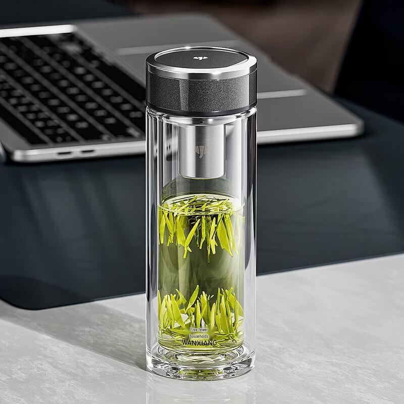 WANXIANG Double-Layer High Borosilicate Glass Cup