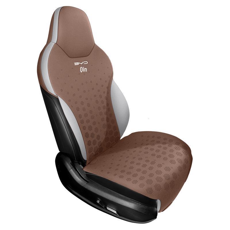 BYD Qin PLUS Car Seat Cushion - Suede Saddle Cover, All-Season Style
