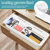 4Pcs 31-44CM Extendable Drawer Organizer Tray Plastic Drawer Storage Box Kitchen Bathroom Organizer Tray for Tableware Cosmetics