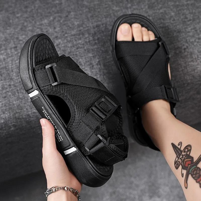 Summer Men's Outdoor Breathable Comfort Slip On Plus Size Open Shoes Casual Men Sandals Shoes Sandal Mens PVC Sandalias