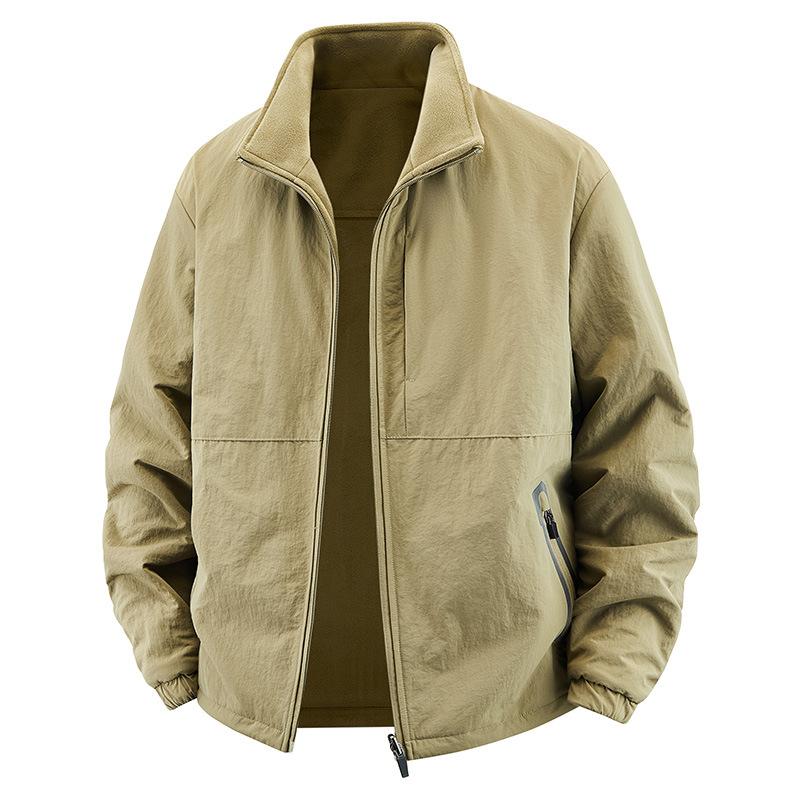 2025 Winter Cold Protection Casual Windproof Men's Fashion Stand-up Collar Thickened Men's Wear Thickened Warm Jacket
