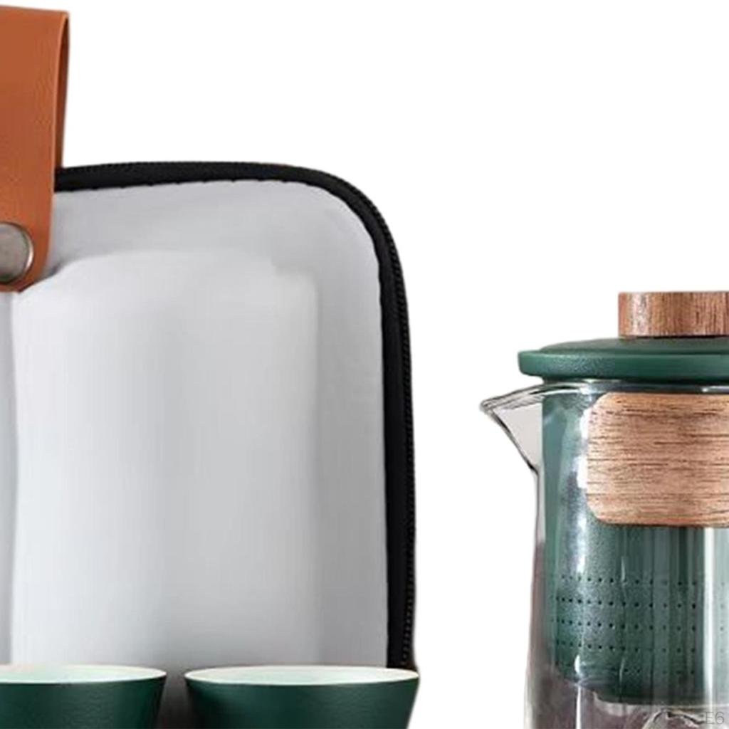 Ceramic Tea Set with Infuser And 3 Cups - Sleek Functional