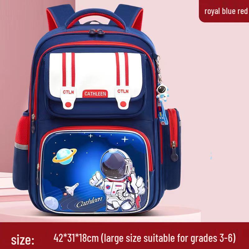 2025 Ryggradsskyddande, Hållbar Tecknad Ryggsäck för Årskurs 3-6 Pojkar och Flickor