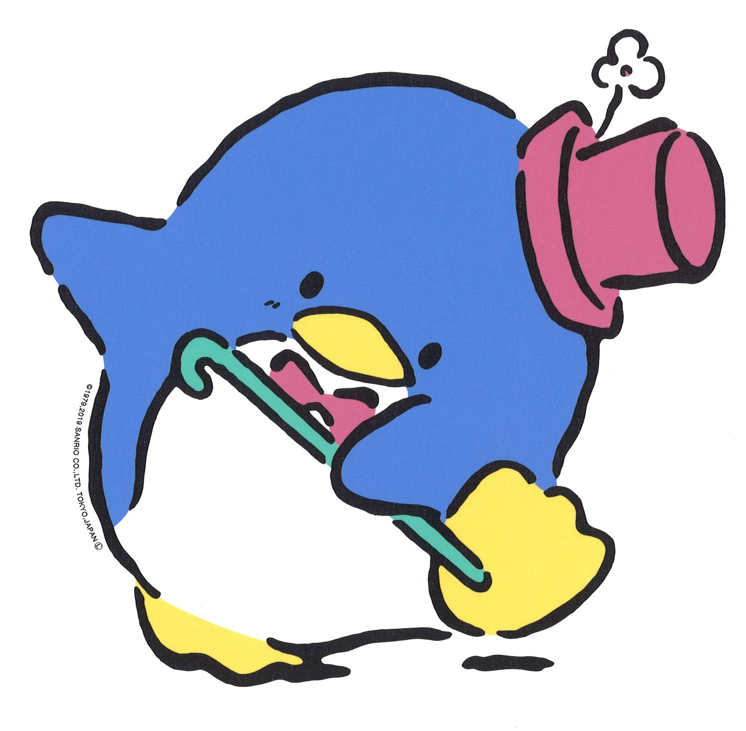 

Наклейка на стену Sanrio Tuxedo Sam x 1 шт. Синяя 17,5 см 15,7 см DW-009 синий