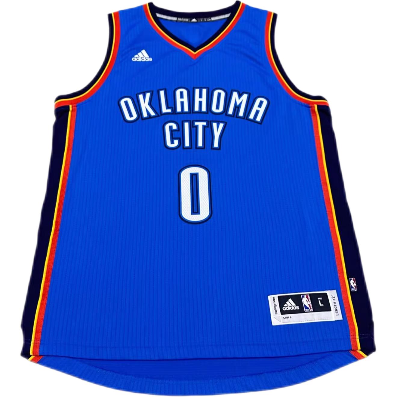 

Adidas X NBA Collaboration Westbrook Oklahoma City Thunder Jersey Unisex Basketball Jersey Blue 7470A-3CB-K91071 S