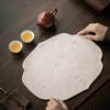 Fragrant Cloud Yarn Small Tea Mat Dry Brewing Mat New Chinese Double-sided Waterproof Tea Tablecloth Mat National Style Fabric