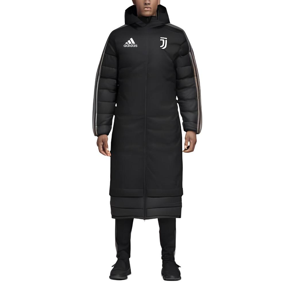 Adidas Juve Winter Coat Comfortable Warm Hooded Long Sleeve Jacket Men Jacket Black CY8750