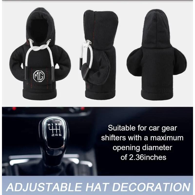 Car Logo Knob Cover Manual Handle Gear Mat Gear Shifting Hoodie For MG HS 2022 ZST ZS MG3 MG5 MG6 MG7 GT GS Hector ZX EZS EHS MG qnw1
