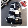 Men's Autumn Winter Sweater Round Neck Long Sleeve Thread Contrasting Color Bottoming Shirt Top