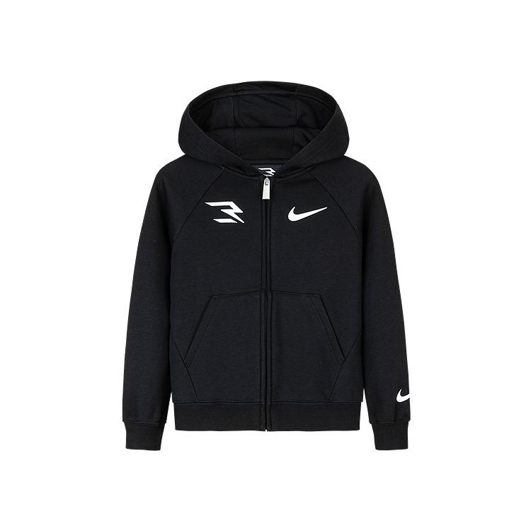 

Nike Sweatshirt Loose Solid Color Stylish Versatile Comfortable Kids tops Black N32442174GS-002 M