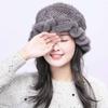 New Mink Fur Hat Women's Winter Mink Fur Women's Winter Hat Thick Versatile Warm Fashion Fur Hat Women's Winter