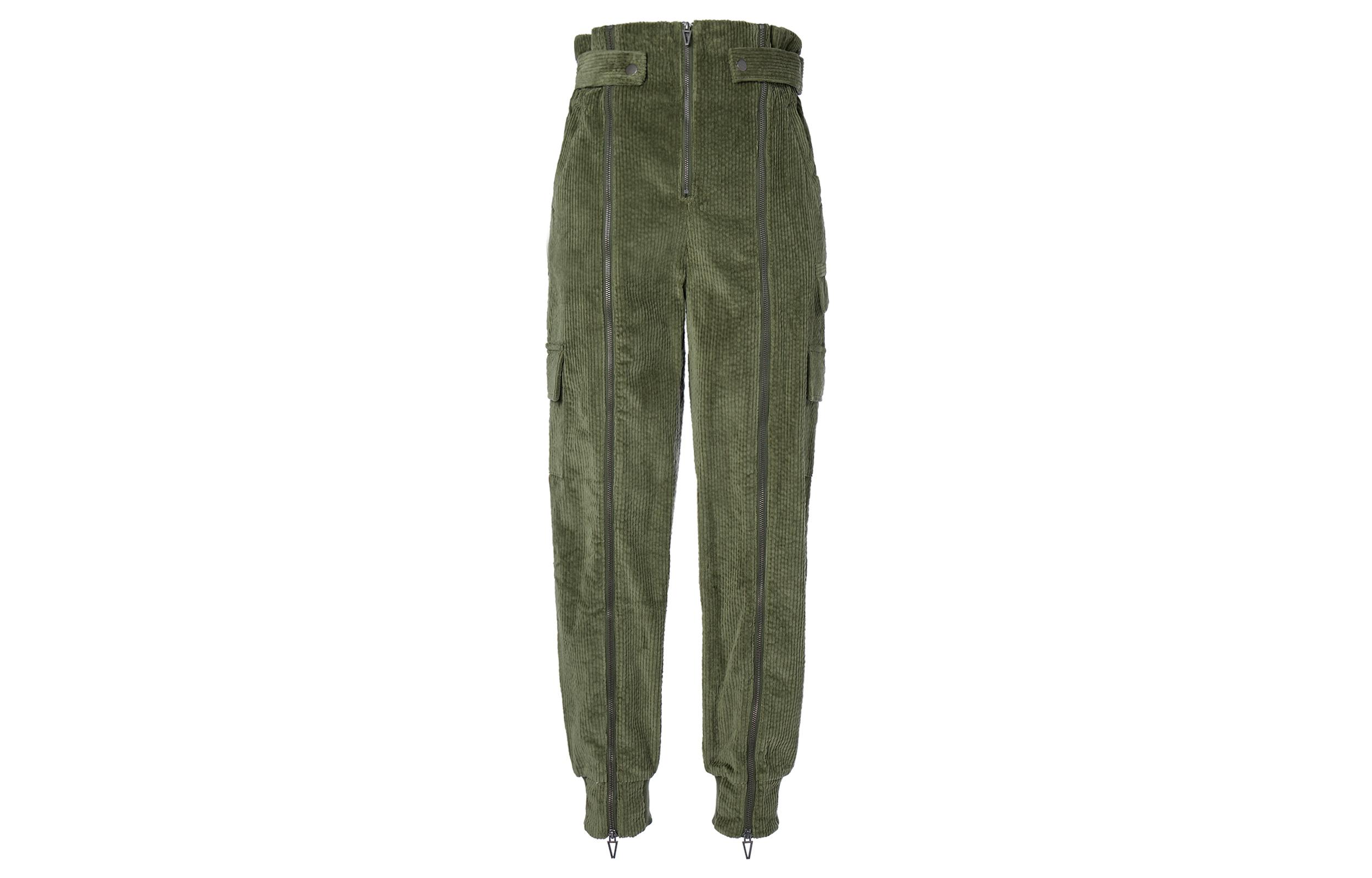 

Adidas Ivy Park Halls Of Ivy Corduroy Zipper Pants All Gender Wild Pine HM2596 XS