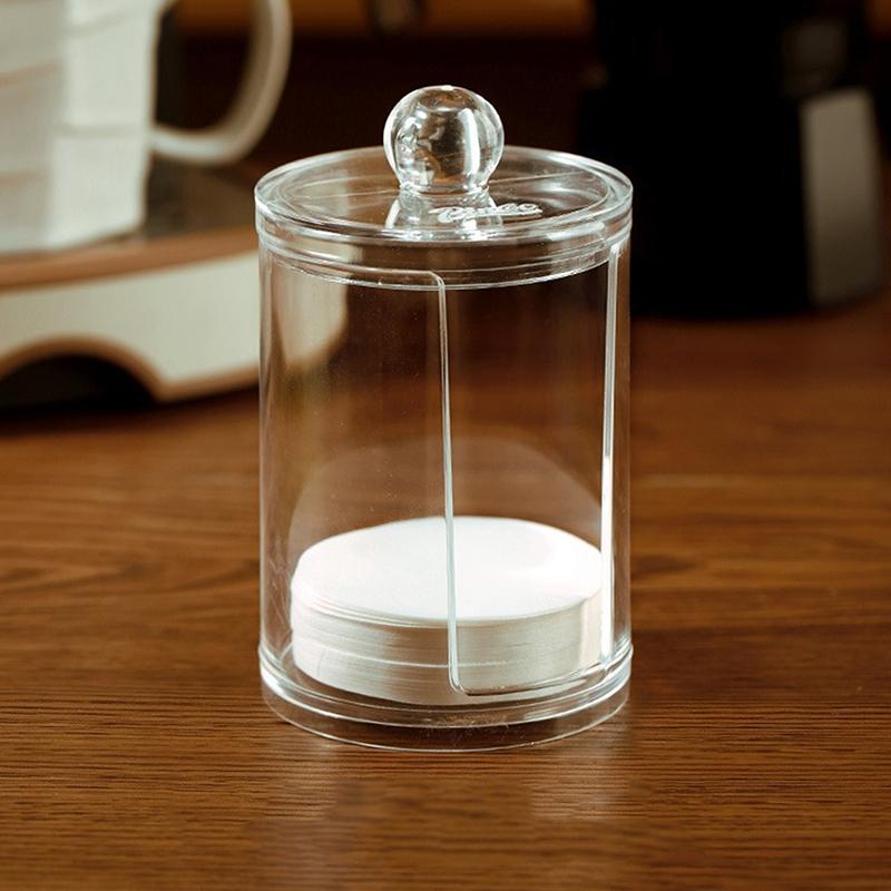 

Коробка из бумажного фильтра для кофе Круглая кофейная кофейная коробка из бумажного фильтра с крышкой Коробка для хранения бумажных фильтров для кофе Держатель для бумажного фильтра для кофе