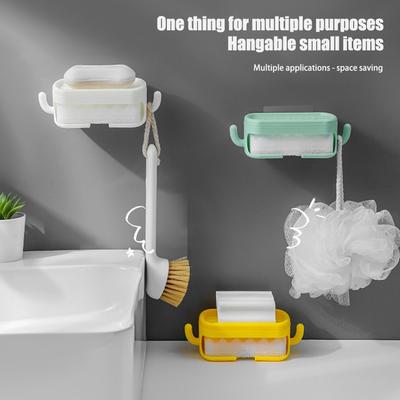 Punch Free Soaps Box No Drilling Drain Soaps Holder For Home