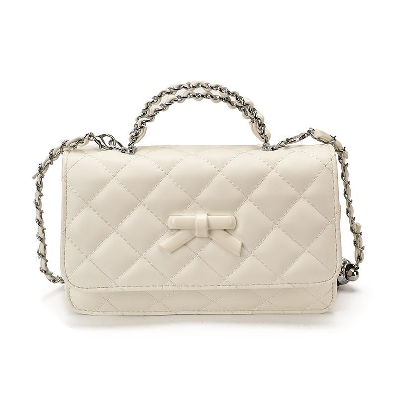 2026 Chic Diamond Lattice PU Leather Crossbody Bag – Trendy Versatile One-Shoulder Bag for Women