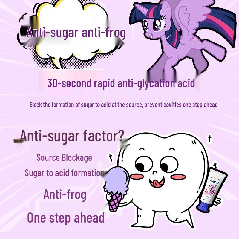 Lengsuanling My Little Pony Kids Fluoride Toothpaste