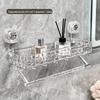Punch-Free Bathroom Shower Storage Rack - Suction Cup Wall-Mounted Organizer