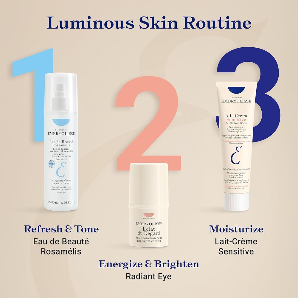 Embryolisse Moisturizing Cream Sensitive 100ml Fragrance-Free Hydrating Skincare for Sensitive Skin