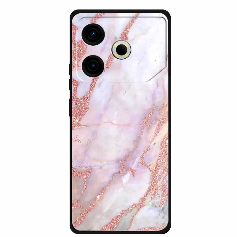 Phone Case For Tecno Pova6 Neo TPU Back Coque for Pova 6 Neo Marble Colour Soft Cover Protective Funda Luxury Silicone Shell