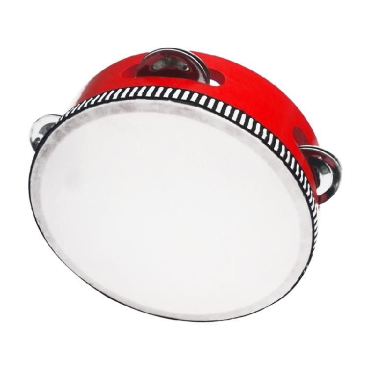 Tambourines with Metal Bells Drum Hand Percussion for Adults Church Party Play