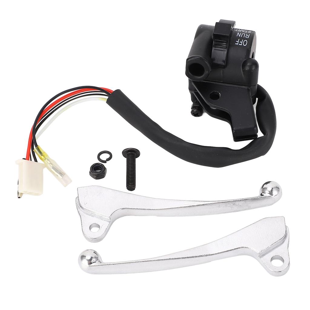 Twist Throttle Housing Switch Brake Levers Start Kill Switch Twist Grip Set for PW50 PY50 PEEWEE 50 Dirt Bike